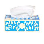 Blue Moroccan  Tissue Box