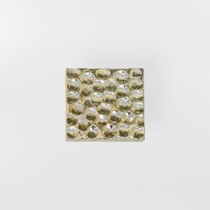 Square Button - silver