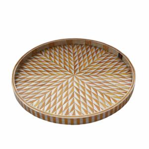 Gold and white fever tray