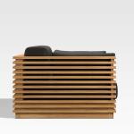 Batten Teak Outdoor 2 Seats Sofa