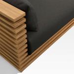 Batten Teak Outdoor 2 Seats Sofa