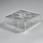 Geometric 9-compartments teabox