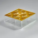 Geometric 9-compartments teabox