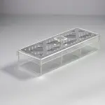 Geometric Large 3-compartments box - Single Lid -