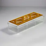 Geometric Large 3-compartments box - Single Lid -