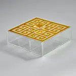 Greek Key 9-compartments teabox