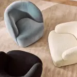 Lips Swivel Chair by Andrea Sanguineti