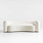Boucle Curved Sofa