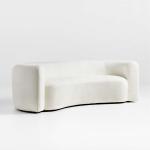 Boucle Curved Sofa