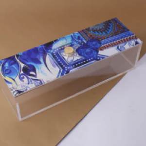 Blue Fatima Hands & Eyes Plexi Box