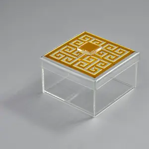 Greek Key 4-compartment box