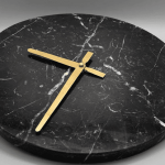 Nero Marquina Clock