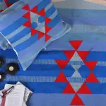 Blue Skies Kilim Round Rug