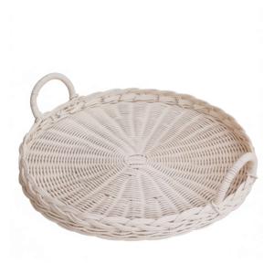 Round Wicker Tray