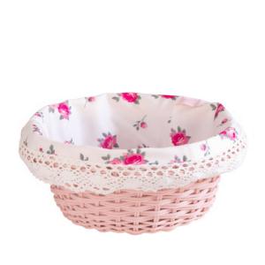 Cottage Round Wicker Basket