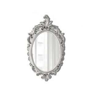 Pretty Shabby Wall Mirror Oval Vintage