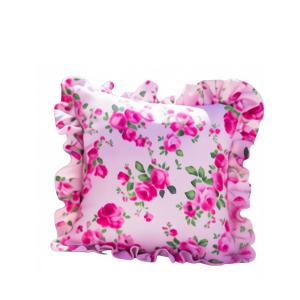 Fleur Cushion with Filling – Ruffled Trim