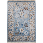 Cream Floral Chenille Rug