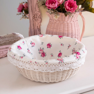 Cottage Round Wicker Basket