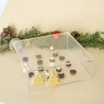 Gold Christmas Tree Accents – Square Acrylic Box