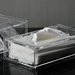 Transparent set(basket+tissue box+tea box)