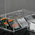 Transparent set(basket+tissue box+tea box)