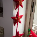 Dangling Banner with Embroidered Stars