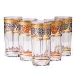 Mindada Moroccan Tumblers Set - 6 Pieces, 260ml
