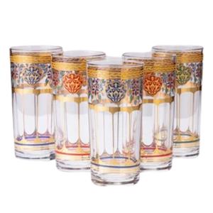 Mindada Moroccan Tumblers Set - 6 Pieces, 260ml