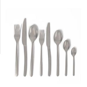 Abert Step Table Fork - Matte Silver