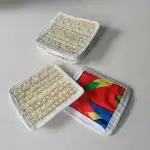 Palm leaflets coasters with Khiamya (6 pieces)