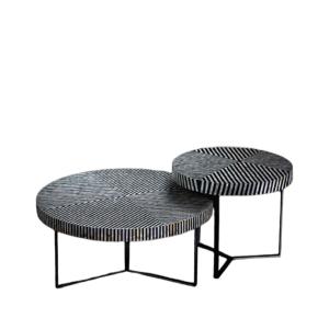 Zebra center tables