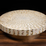 Catchy nude coffee table