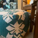 Flower Bucket Kilim Pouf