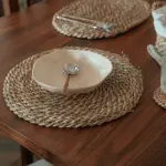 Halfa round placemat