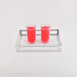 Silver framed serving tray