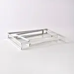 Silver framed serving tray