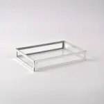 Silver framed serving tray