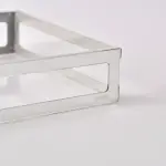 Silver framed serving tray