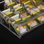 Transparent tea box 12 slots