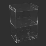Transparent tea trolley