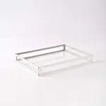 Silver framed serving tray