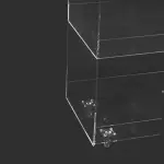 Transparent tea trolley