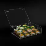 Transparent tea box 12 slots