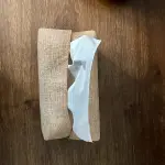 Jute tissue box cover