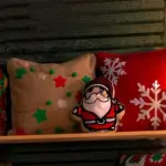 Festive Santa Cushion