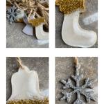 Burlap Banner with Epoxy Ornaments