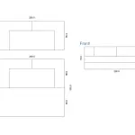 Bed 2 Seats Sofa Grey