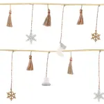 Burlap Banner with Epoxy Ornaments