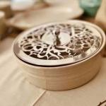 Calligraphy Bram with pure silver lid